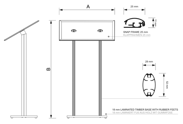 menus porta A4 et A3 